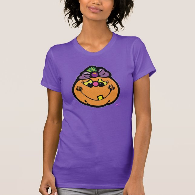 Lila Bow Pumpkin Winterberry Nano T-Shirt (Framsida)