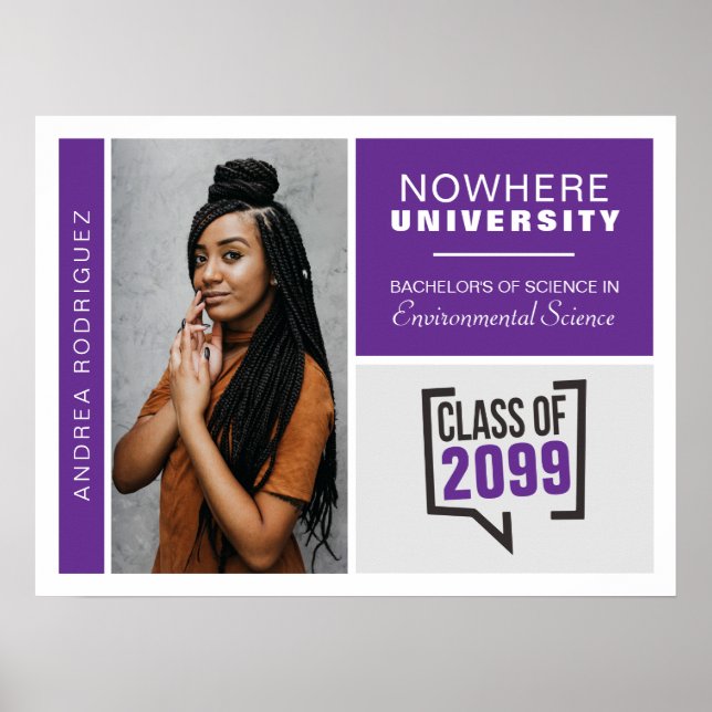 Lila Boxes & Photo Studenten Poster (Framsidan)