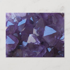 Lila Brazilian Quartz Amethyst Photo Vykort