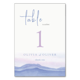 Lila Bröllop Bordsnummer