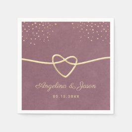 Lila Bröllop Pappersservett