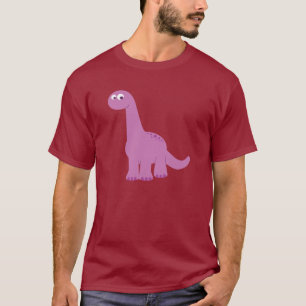 Lila Brontosaurus Dinosaur Tröja