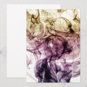 Lila Brown Smoky Dust Abstrakt Inbjudningar