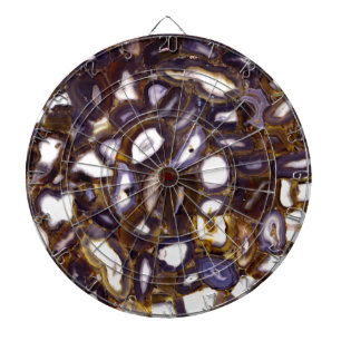 Lila Brown White Agate-sten mönster Piltavla