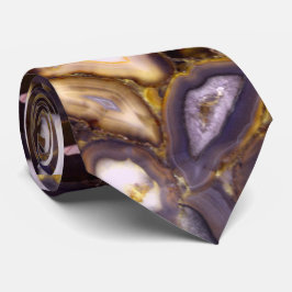 Lila Brown White Agate-sten mönster Slips