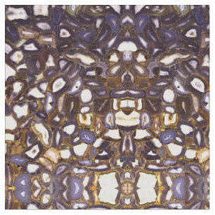Lila Brown White Agate-sten mönster Tyg