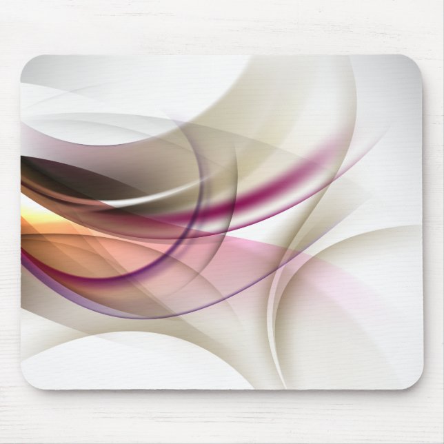 Lila-Brun Våg Mousepad Musmatta (Framsidan)