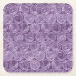 Lila bubbelplastmönster underlägg papper kvadrat