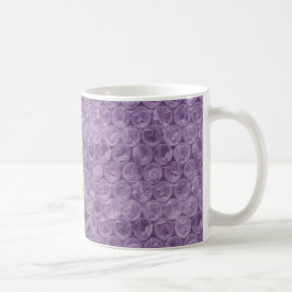 Lila bubbelskrot mönster kaffemugg