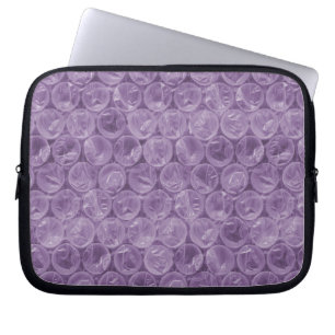 Lila bubbelskrot mönster laptop sleeve