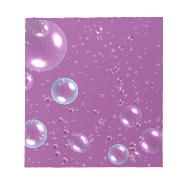 Lila Bubble Anteckningsblock (Framsida)
