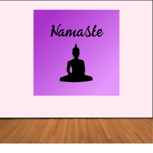 Lila Buddha Namaste Poster