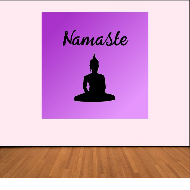 Lila Buddha Namaste Poster (Skapare uppladdad)