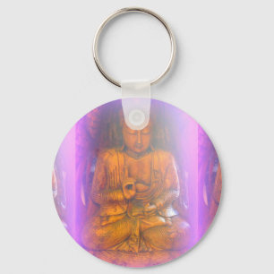 lila buddha-nyckelkedja nyckelring