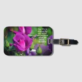 Lila Budding Ro Motivational Quote Bagagebricka