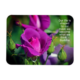Lila Budding Ro Motivational Quote Magnet