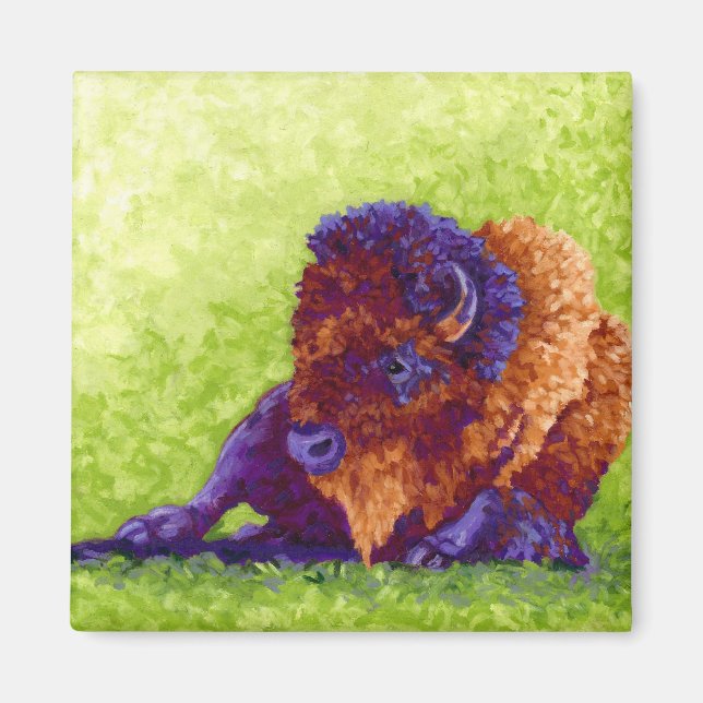 Lila Buffalo Magnet (Framsidan)