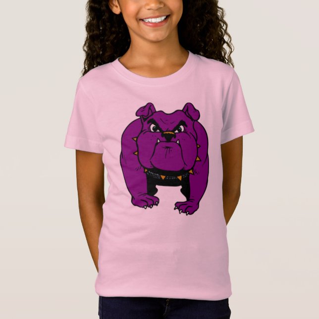 Lila Bulldog Tee (Framsida)