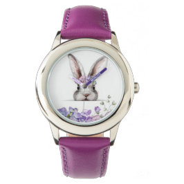 "Lila Bunny Rabbit" Kid's Watch Armbandsur