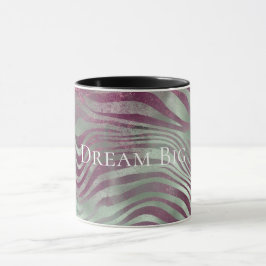 Lila Burgundy Aqua Mint Zebra Mugg