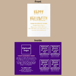 Lila Business Brand på Halloween Foil Card Folierat Kort