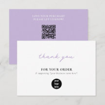 Lila Business Tack Logotyp Social Media