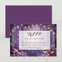 Lila Butterflies och Starlit Himmel Bröllop