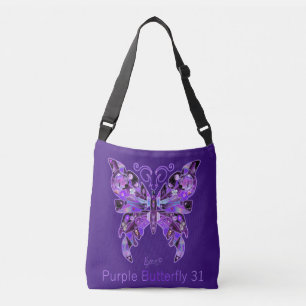 Lila Butterfly 31 Axelväska