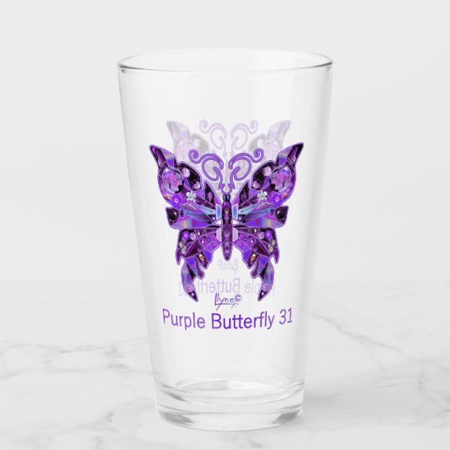 Lila Butterfly 31 Glaskopp (Framsida)