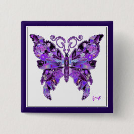 Lila Butterfly 31-knapp Knapp