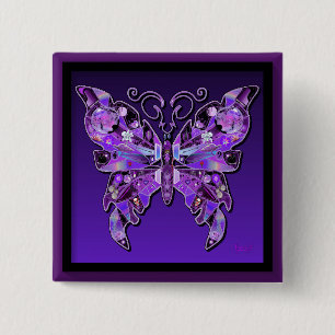 Lila Butterfly 31-knapp Knapp
