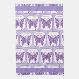 Lila Butterfly 31 kökshandduk