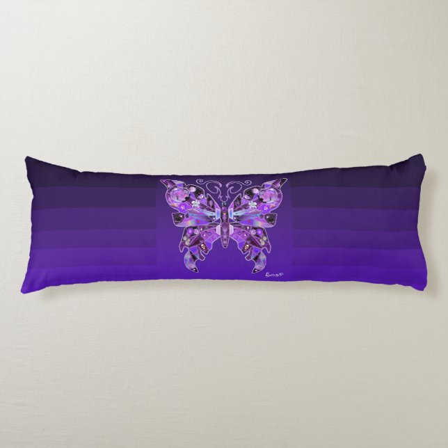 Lila Butterfly 31 Kroppskudde (Framsidan)