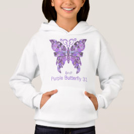 Lila Butterfly 31 mjuk T Shirt