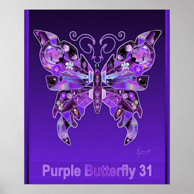 Lila Butterfly 31 Poster (Framsidan)