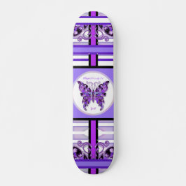 Lila Butterfly 31 Skateboard