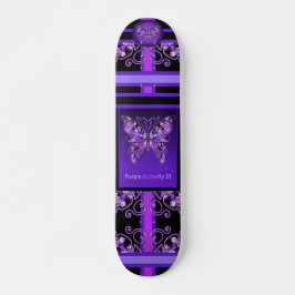 Lila Butterfly 31 Skateboard