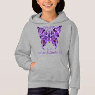 Lila Butterfly 31 T Shirt