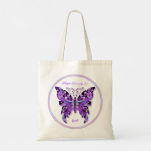 Lila Butterfly 31 Tygkasse