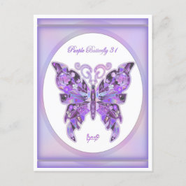 Lila Butterfly 31 vykort