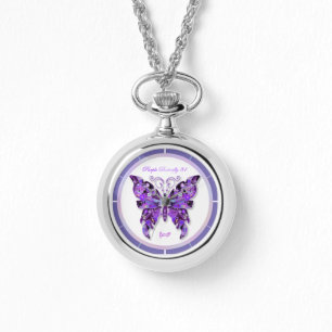 Lila Butterfly 31 Watch Armbandsur
