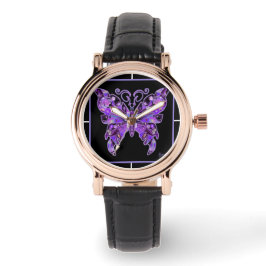 Lila Butterfly 31 Watch Armbandsur
