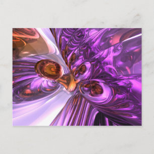 Lila Butterfly Abstrakt Postcard Vykort