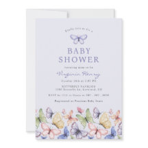 Lila Butterfly Baby Shower