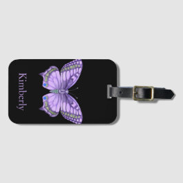 Lila Butterfly Bagagebricka
