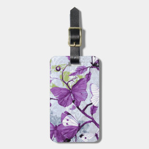 Lila Butterfly Bagagebricka