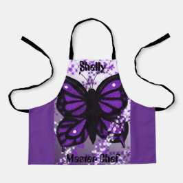 Lila Butterfly Barn Apron