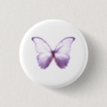 Lila Butterfly Butterfly Button