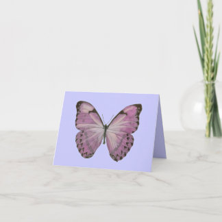 Lila Butterfly Card Kort