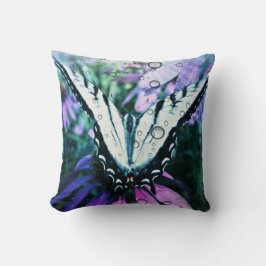 Lila Butterfly Dekorativ kudde